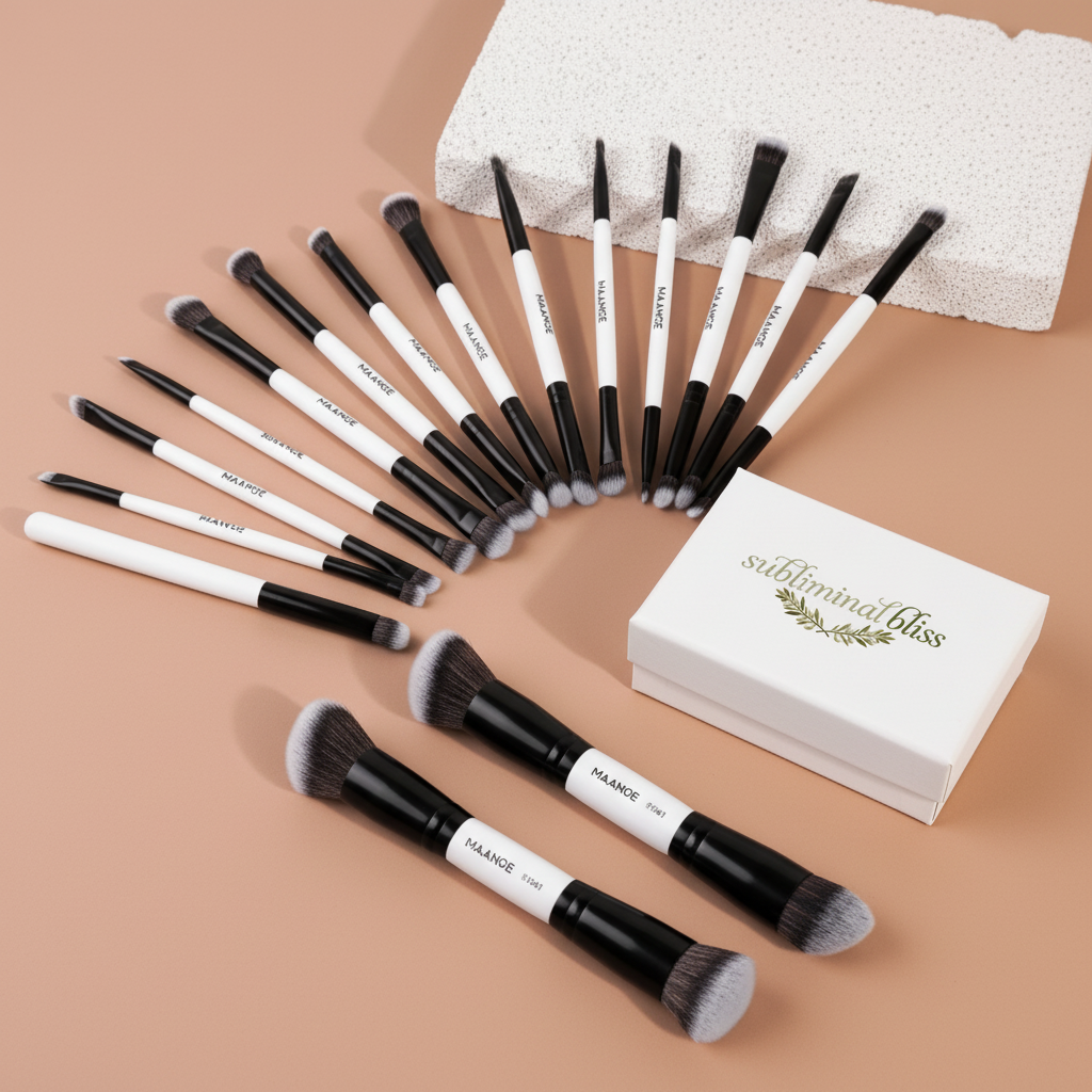 Beauty Bliss™ – 12-Piece Makeup Brush Set