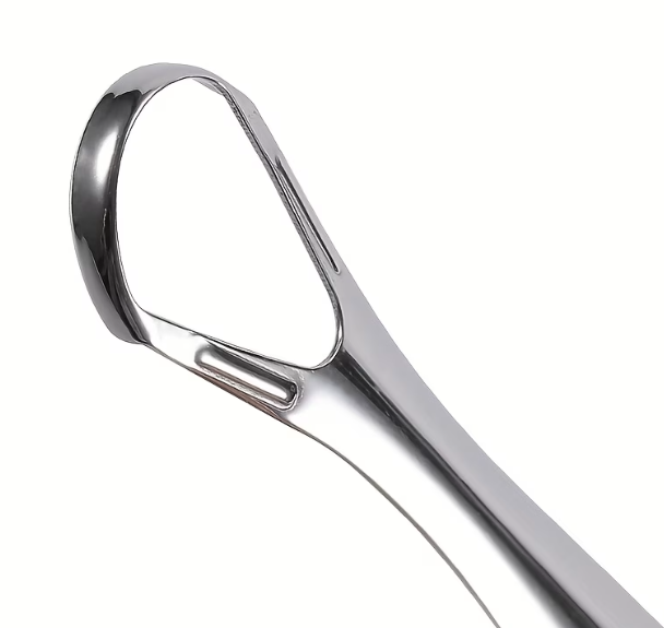 Oral Bliss™ – Stainless Steel Tongue Scraper