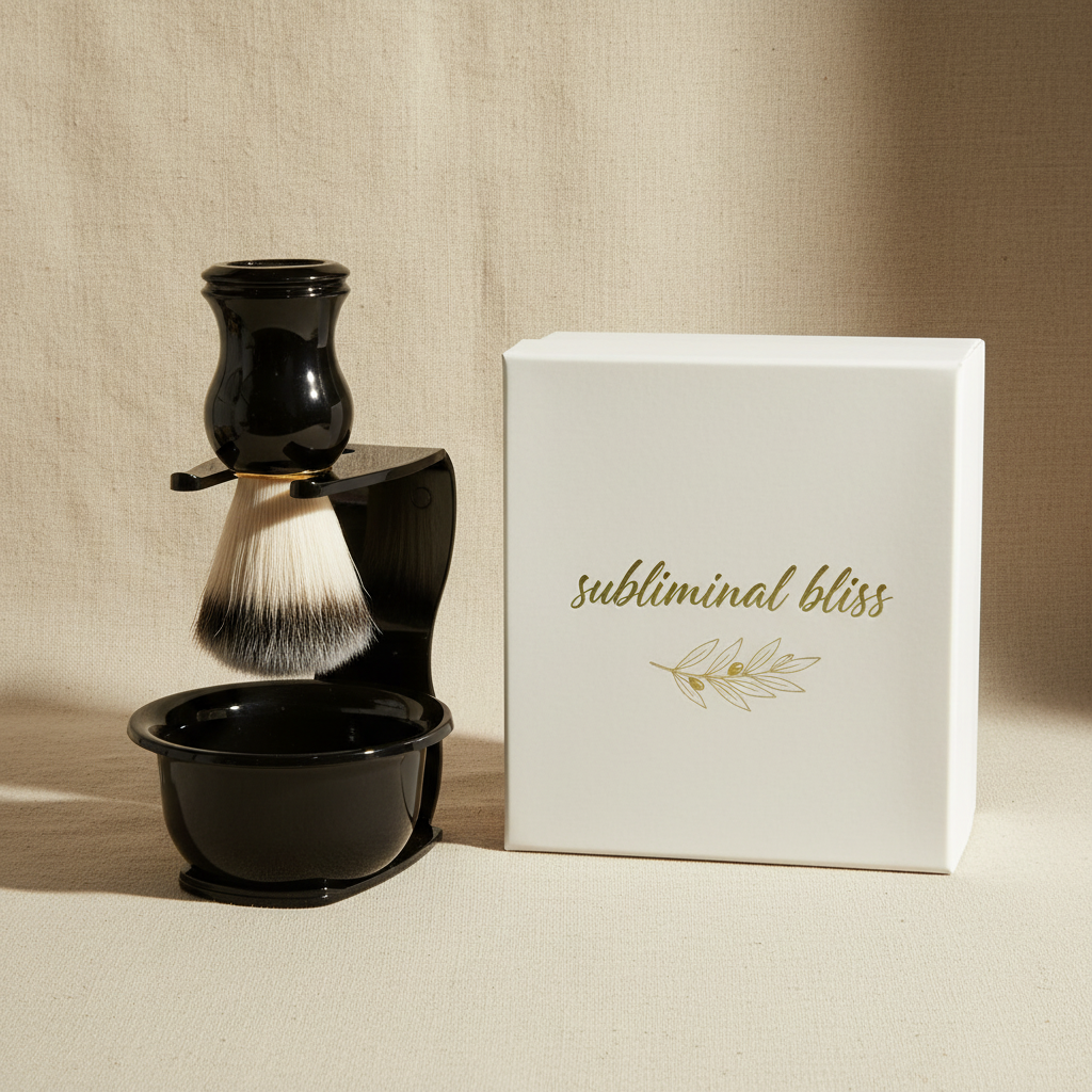 Barber Bliss™ – Men’s Black Premium Wet Shaving Kit
