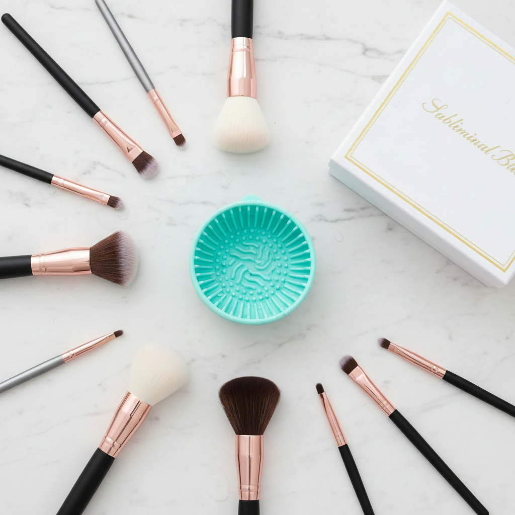 Clean Bliss™ – Makeup Brush Cleaning Bowl