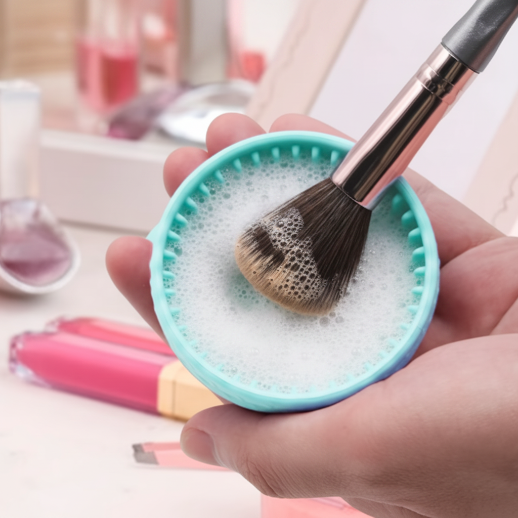 Clean Bliss™ – Makeup Brush Cleaning Bowl