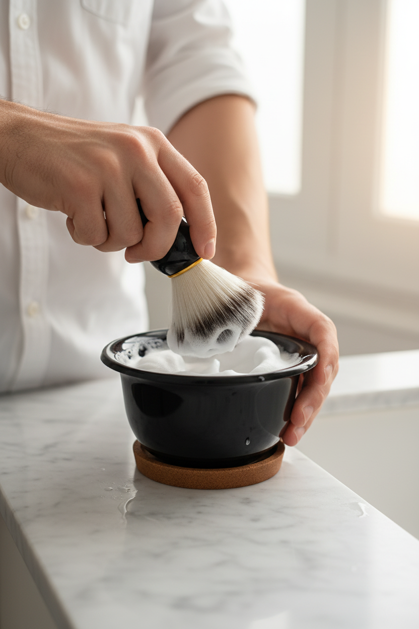 Barber Bliss™ – Men’s Wooden Premium Wet Shaving Kit