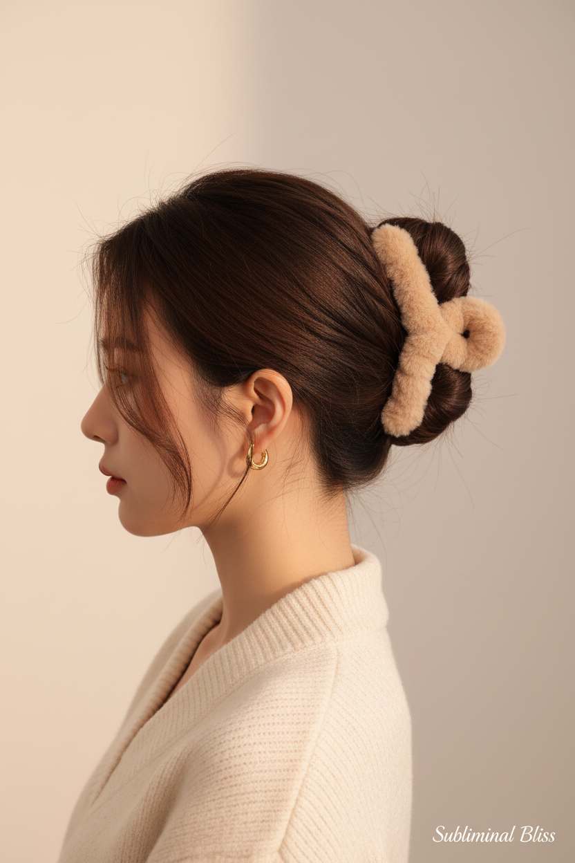 Cozy Claw™ – Large Plush Hair Clip