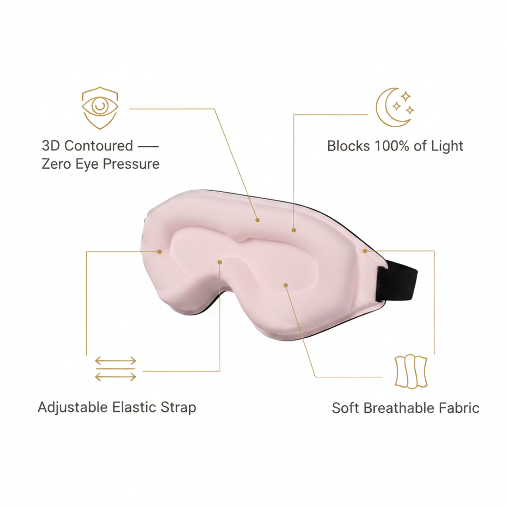 Dream Cloud™ – 3D Contoured Sleep Mask