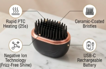 Sleek & Go™ – Mini Cordless Hair Comb