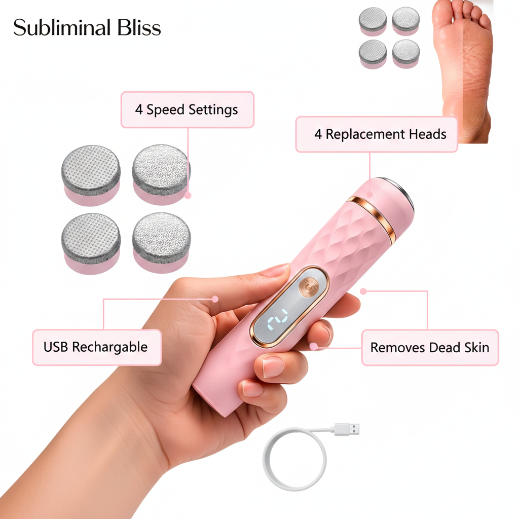 Sole Glow™ – Electric Foot Care File