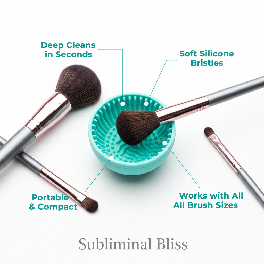 Clean Bliss™ – Makeup Brush Cleaning Bowl