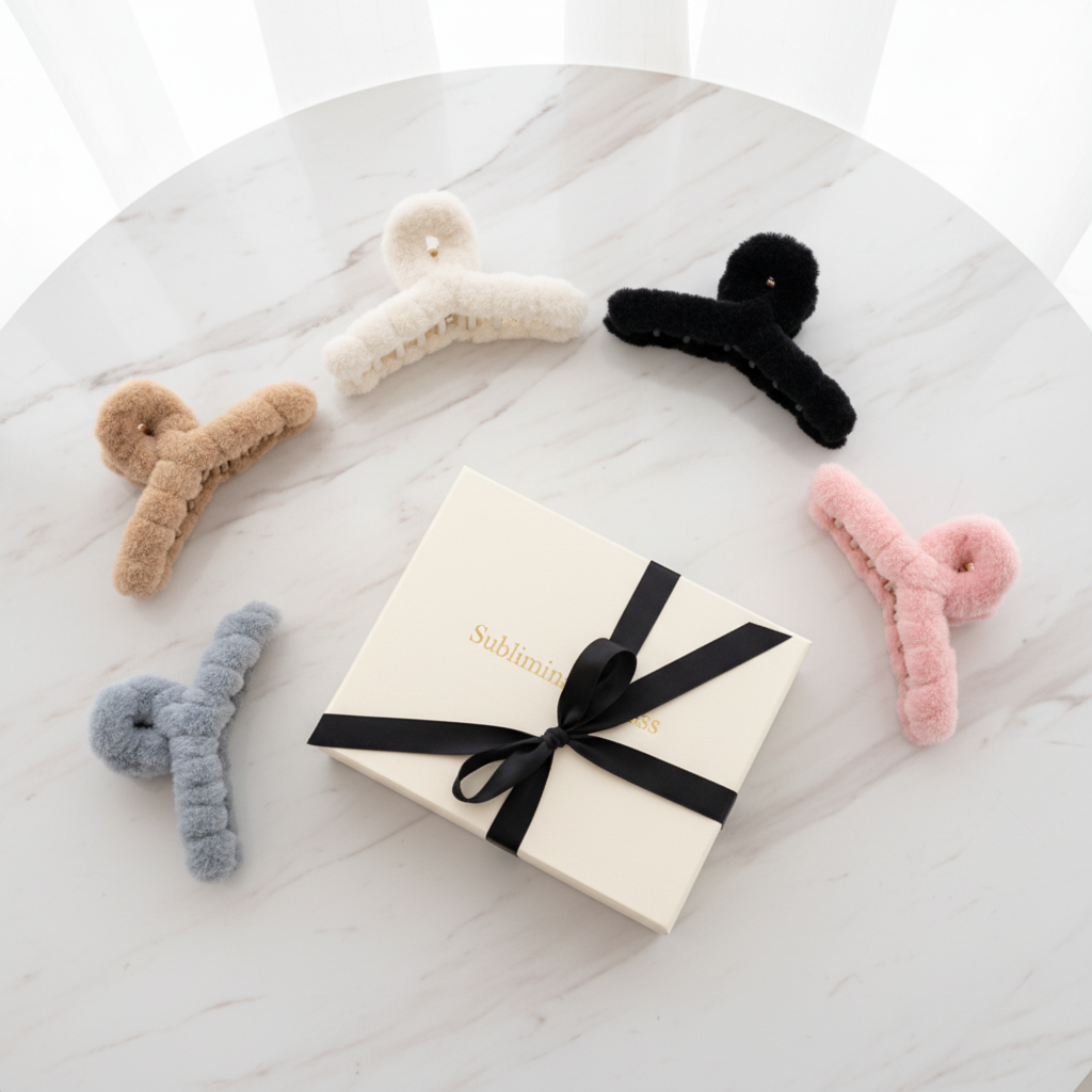 Cozy Claw™ – Large Plush Hair Clip