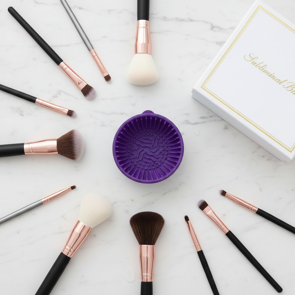 Clean Bliss™ – Makeup Brush Cleaning Bowl