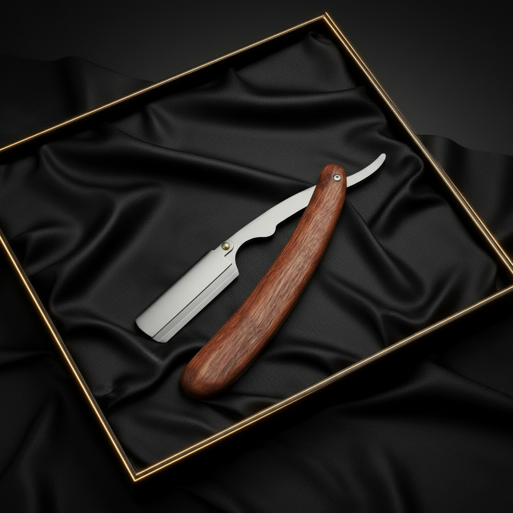 Gentleman’s Edge™ – Wooden Handle Straight Razor